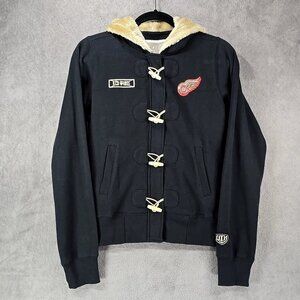 Detroit Red Wings Sewn Old Time Hockey Hoodie Sweatshirt Ladies Size Small